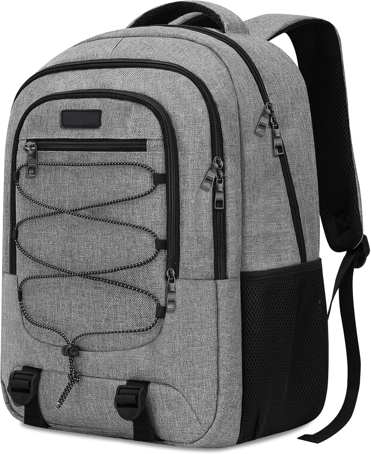 Soren Large Black Laptop Backpack with Anti-Theft Pocket and Padded Travel Straps
