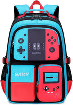 Freya Kids 18-Inch Gaming Backpack with Multiple Pockets and Padded Back Support
