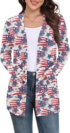 Marielle Lightweight Open-Front Long Cardigan with Pockets for Everyday Layering