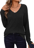 Marcus Women's Crochet Knit Sweater – V-Neckline, Full-Length Sleeves & Relaxed Relaxed Silhouette