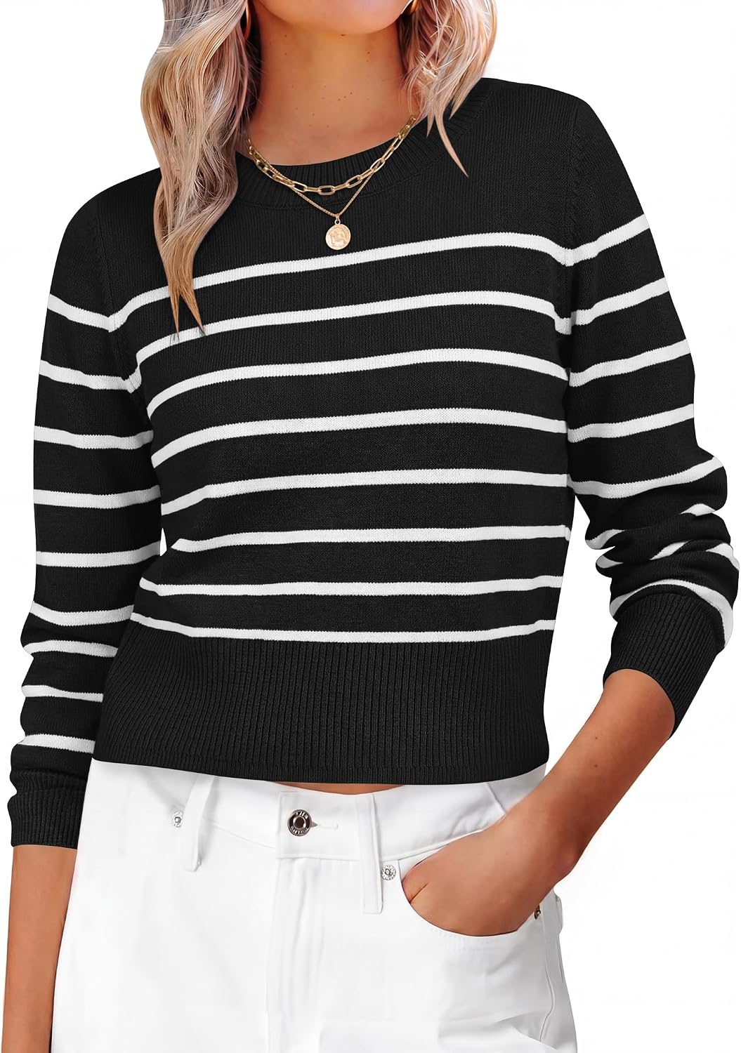 Rachel Women's Knit Sweater – Regular Fit, Medium Stretch & Gentle Textured Fabric
