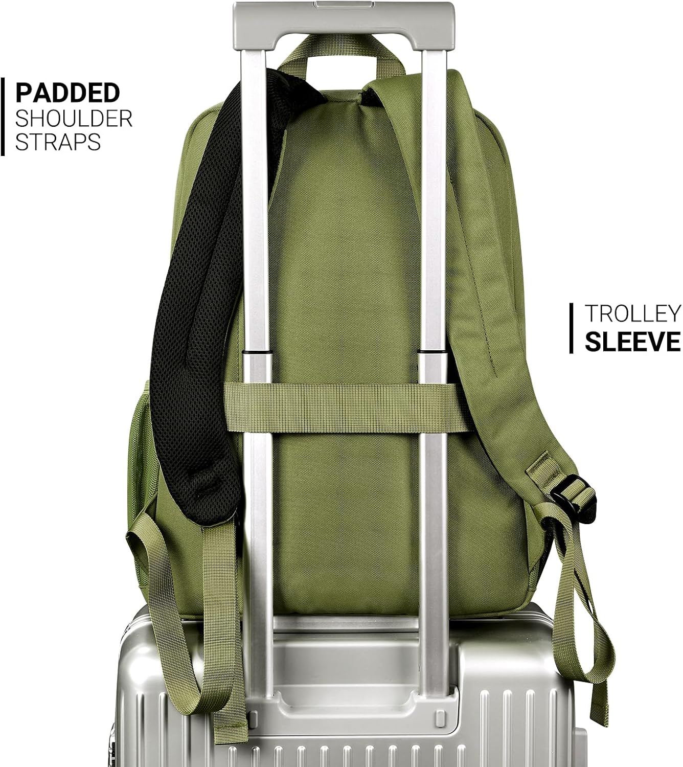 Petra 26L Corduroy Laptop Backpack with Multi-Pocket Storage and Padded Strap Design