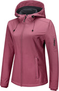 Karen Women's Softshell Jacket – Fleece-Lined Interior, With Hood, Windproof & 5 Handy Pockets