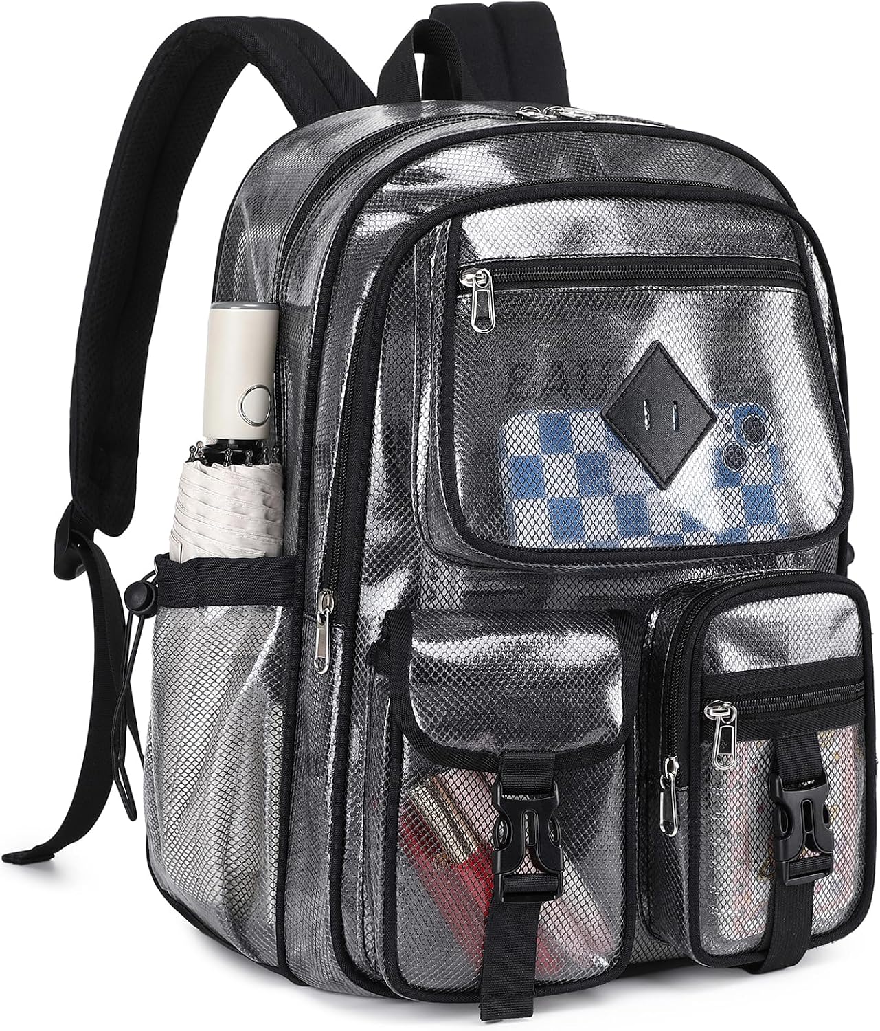 Rosalie 17-Inch Heavy-Duty Mesh School Backpack with Padded Straps and Multiple Pockets