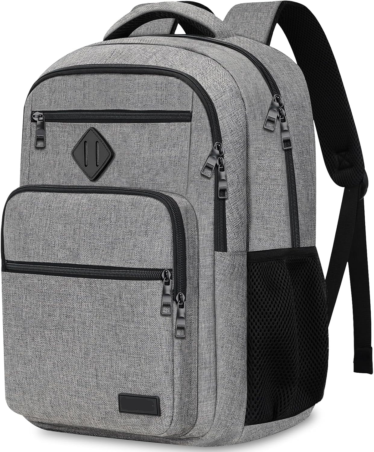 Jasper 30L Black Laptop Backpack with Anti-Theft Pocket and Padded Travel Straps