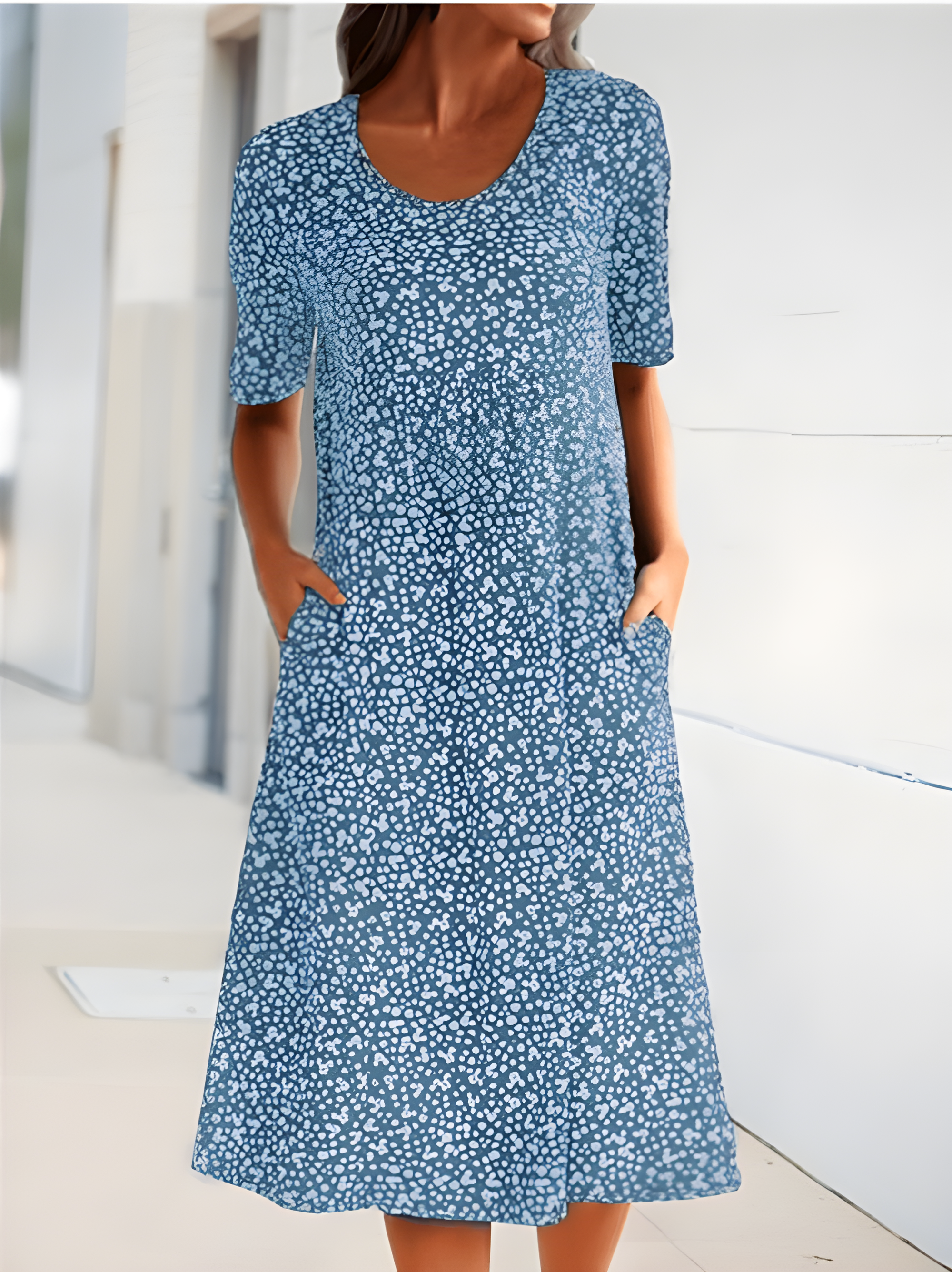 Elowen Women's Lightweight Summer Dress with Elegant Relaxed Silhouette
