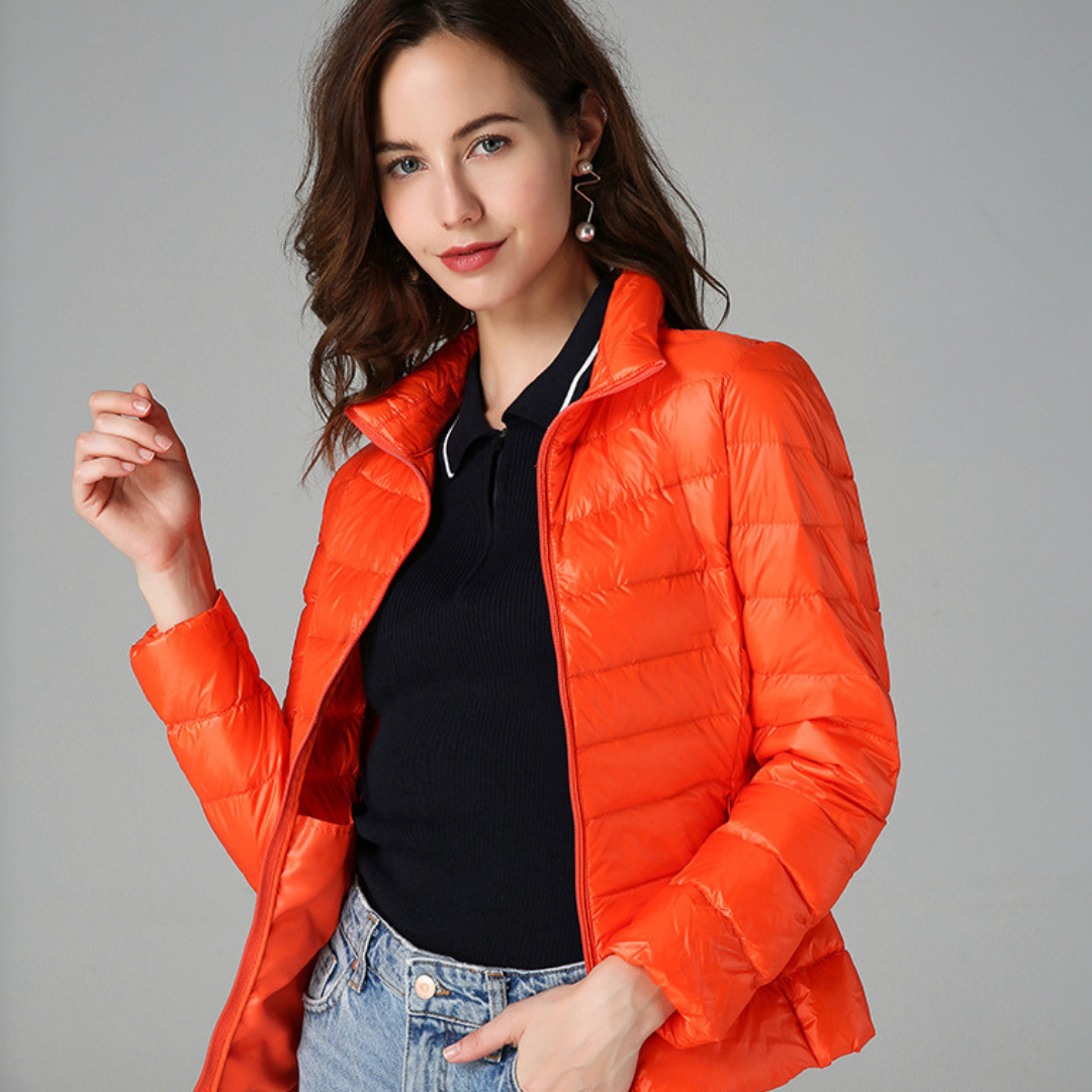 Olivia Women's Lightweight Waterproof Jacket – Packable Mid-Season Coat with Functional Pockets