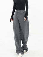 Emma Women’s Wide Leg Trousers – Breathable Loose Fit Casual Baggy Summer Pants