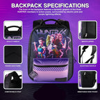 Helena Kids 16-Inch Pop Star School Backpack with Padded Straps and Laptop Sleeve