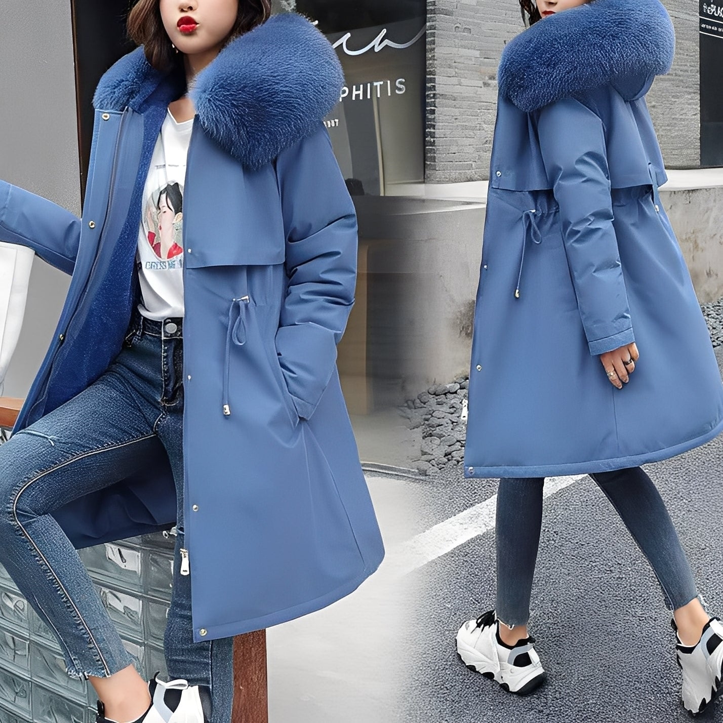 Evette Women’s Winter Coat – Warm Hooded Puffer Jacket with Comfortable Fit