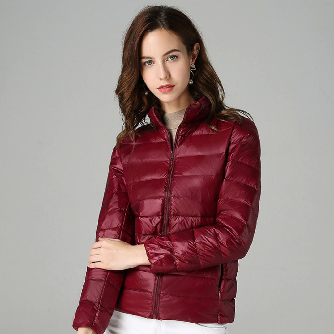 Olivia Women's Lightweight Waterproof Jacket – Packable Mid-Season Coat with Functional Pockets