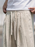 Pantalon en Lin pour Homme Liam – Pantalon Estival Ample avec Confort Respirant & Design Durable