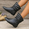 Zoe Women's Leather Boots – Genuine Leather with Non-Slip Sole & Sleek Silhouette
