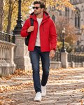 Emilio Men's Waterproof Hiking Rain Jacket – Lightweight Hooded Windproof Outdoor Coat