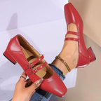 Marisol Women's Ballet Flats – Elegant Double-Strap Shoes for Everyday Comfort