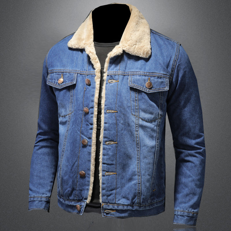 William Men's Denim Jacket – Insulating Lined Jean Jacket with Classic Modern Style