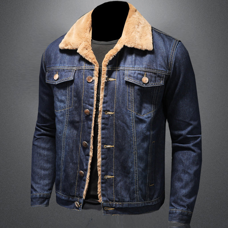 William Men's Denim Jacket – Insulating Lined Jean Jacket with Classic Modern Style