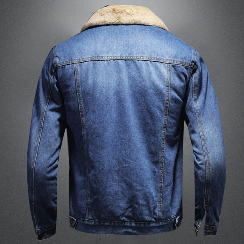 William Men's Denim Jacket – Insulating Lined Jean Jacket with Classic Modern Style