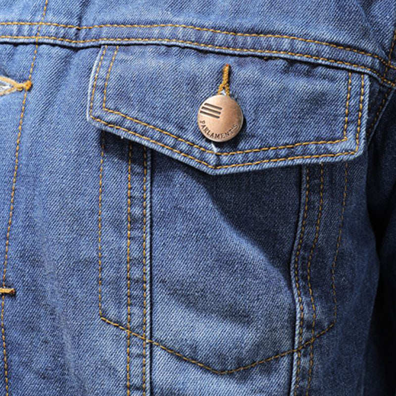 William Men's Denim Jacket – Insulating Lined Jean Jacket with Classic Modern Style