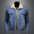 Nolan Men's Lined Denim Jacket – Classic Button-Up Jean Jacket for Everyday Wear