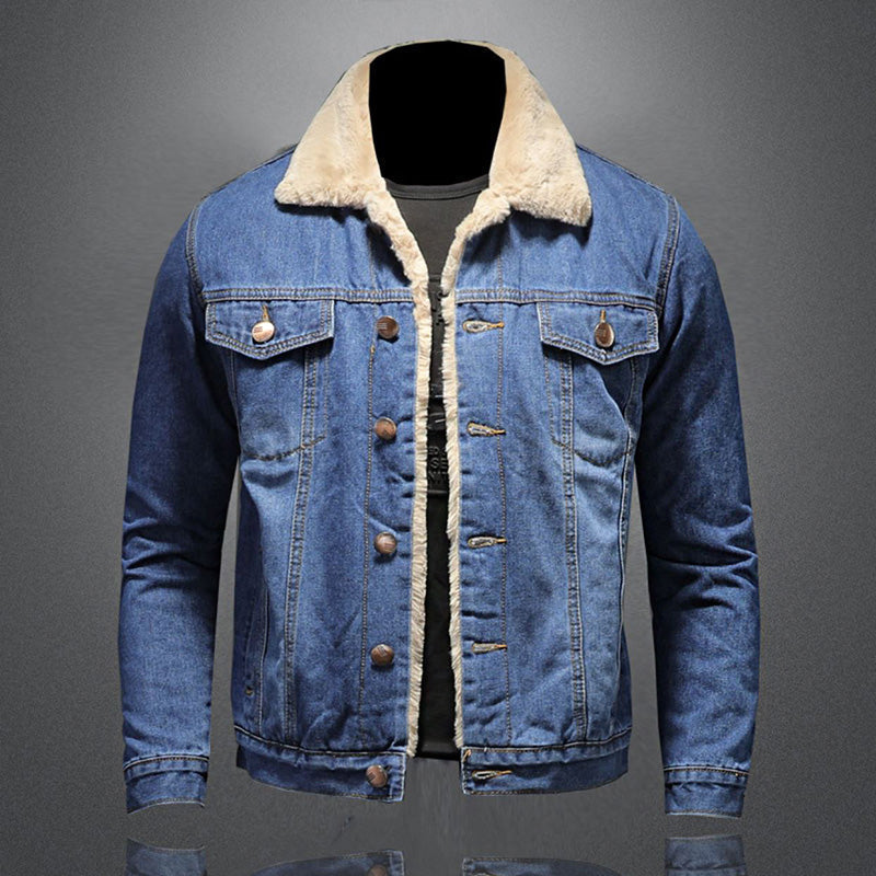 William Men's Denim Jacket – Insulating Lined Jean Jacket with Classic Modern Style
