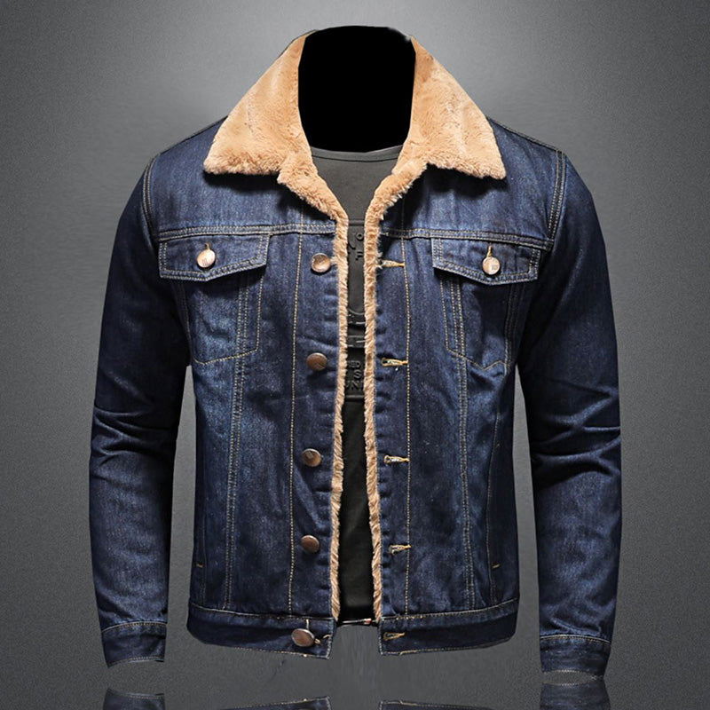Nolan Men's Lined Denim Jacket – Classic Button-Up Jean Jacket for Everyday Wear