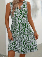 Chloe Women's Printed Mini Dress – Sleeveless Summer Dress with Lightweight Breathable Fabric