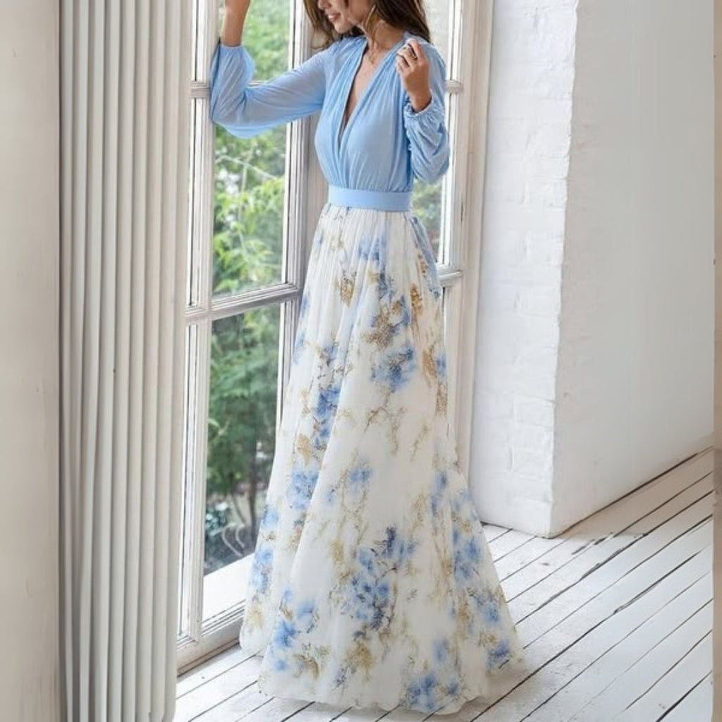 Lily Women’s Maxi Dress – Floral Summer Dress with Flowy Fit & Lightweight Fabric