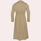 Neil Men's Trench Coat – Long Water-Resistant Coat with a Classic Cut & Refined Style