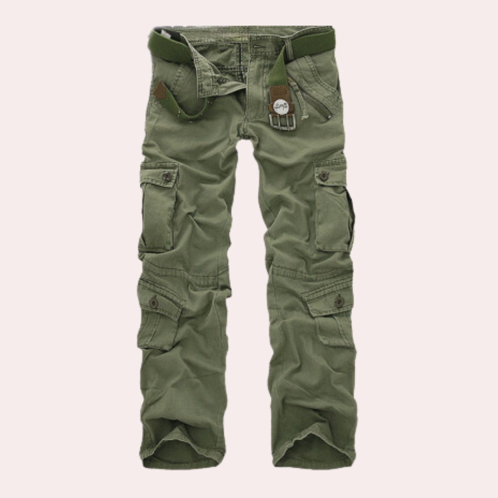 Callan Men's Casual Cargo Trousers with Modern Relaxed Fit & Utility Pockets