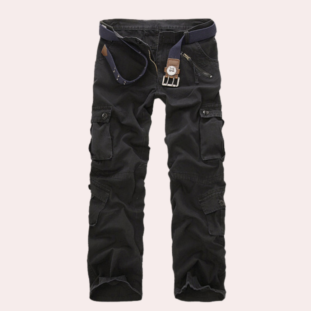 Callan Men's Casual Cargo Trousers with Modern Relaxed Fit & Utility Pockets