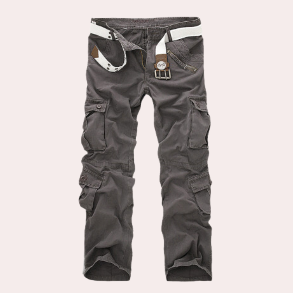 Callan Men's Casual Cargo Trousers with Modern Relaxed Fit & Utility Pockets