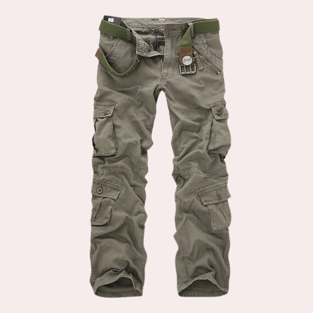 Callan Men's Casual Cargo Trousers with Modern Relaxed Fit & Utility Pockets