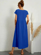 Melody Women’s Maxi Dress – Elegant Cotton Summer Dress with Flowy Comfortable Fit
