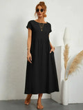 Savannah Women's Maxi Summer Dress – Lightweight Cotton Blend Dress with Flowy Elegant Fit
