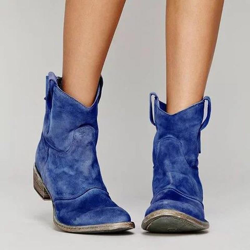 Seren Women's Suede Wedge Boots – Elegant Ankle Boots with Comfortable Lift & Timeless Style