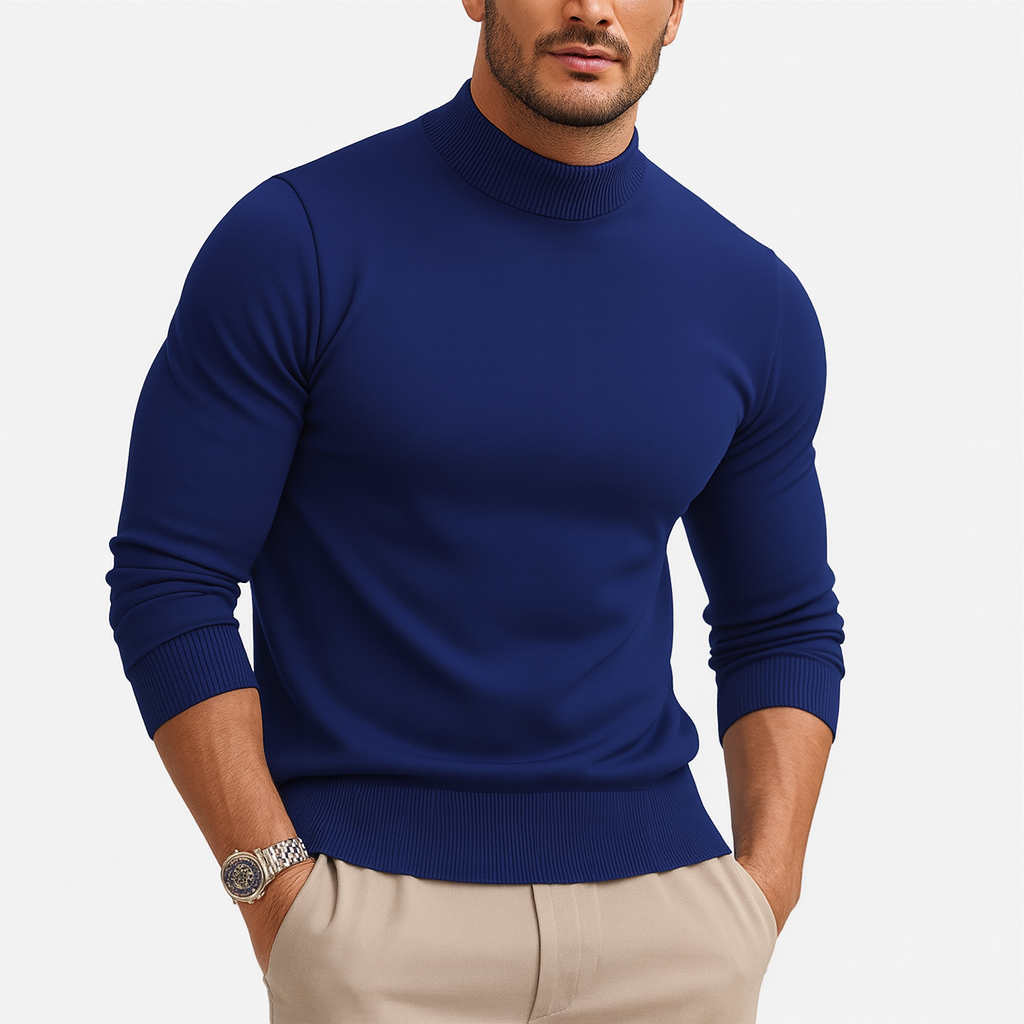 Luke Men's Turtleneck Sweater – Premium Soft-Knit Fabric in a Sleek, Contemporary Style