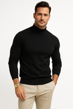 Luke Men's Turtleneck Sweater – Premium Soft-Knit Fabric in a Sleek, Contemporary Style