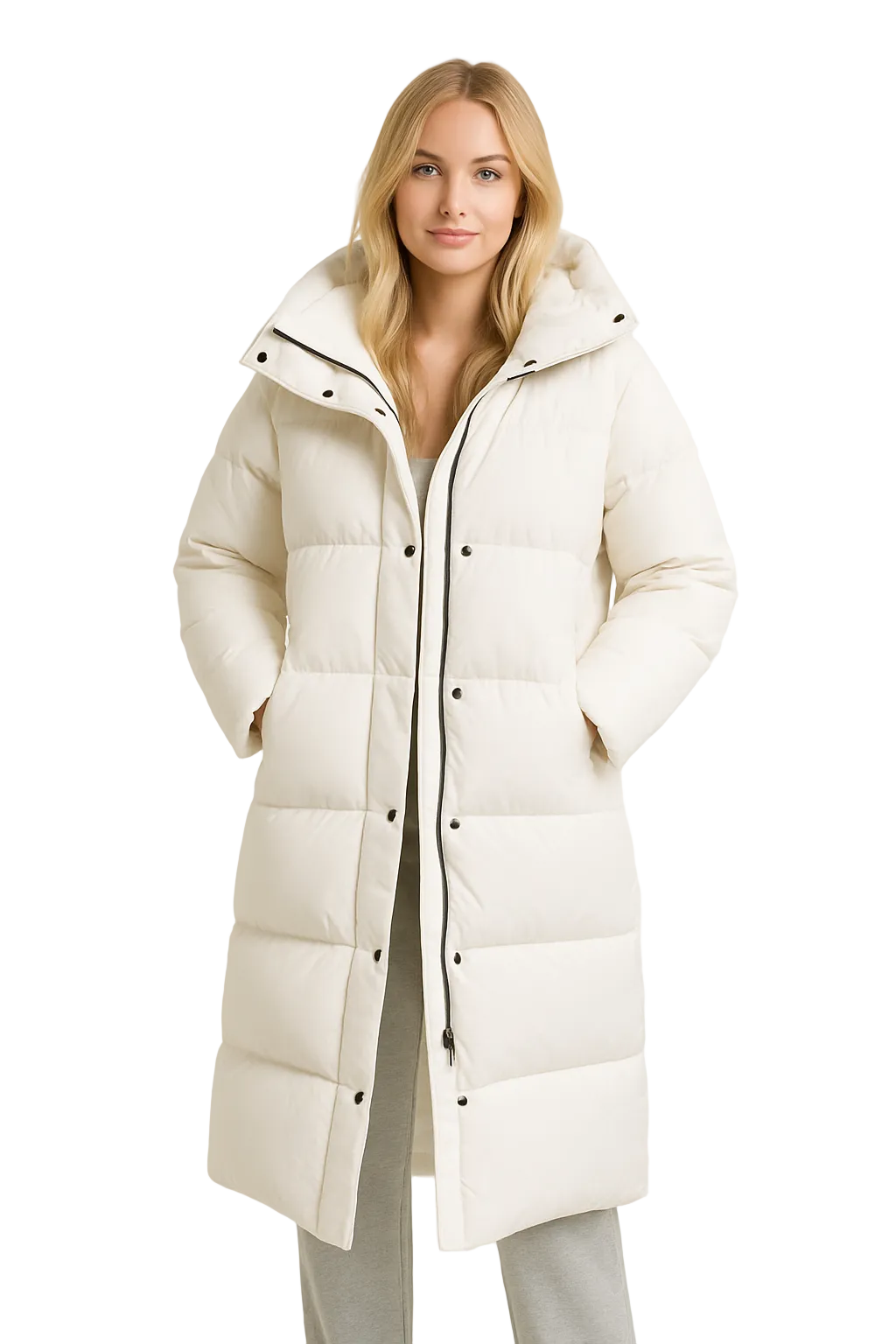Solene Women's Long Oversized Puffer Coat – Insulated Winter Jacket with Cozy Warmth & Modern Style