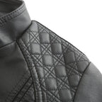 Sienna Women's Genuine Leather Jacket – Stand Collar Moto Jacket with Zip Details & Modern Tailored Fit