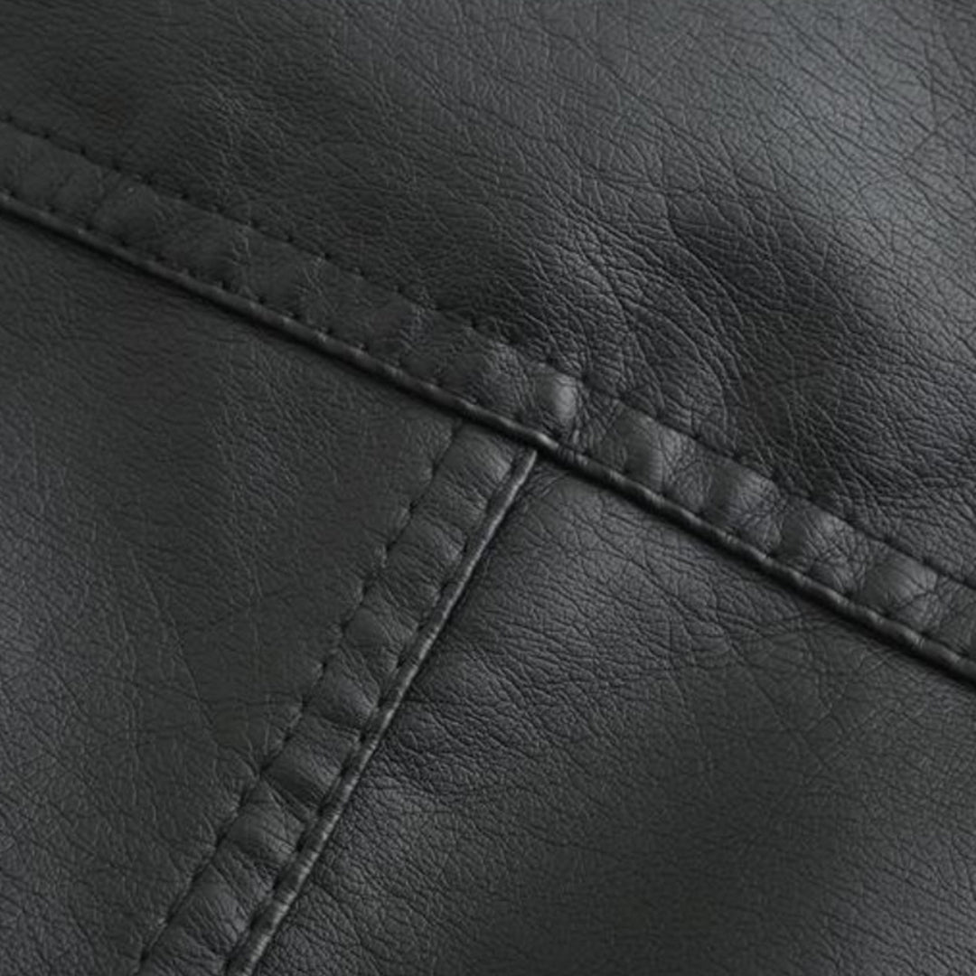 Janiyah Women’s Leather Jacket – Elegant Zip-Up Coat with Chic High Collar