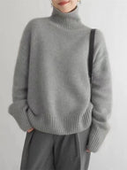 Jacob Women's Sweater – Gentle Wool Turtleneck, Refined Style for a Chic Winter Look