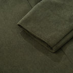 Simon Men's Corduroy Coat – Fitted Silhouette with Mandarin Collar & Sophisticated Side Slip Pockets