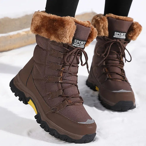 Camilla Women’s Winter Boots – Waterproof Faux Fur Snow Boots with Warm Lining