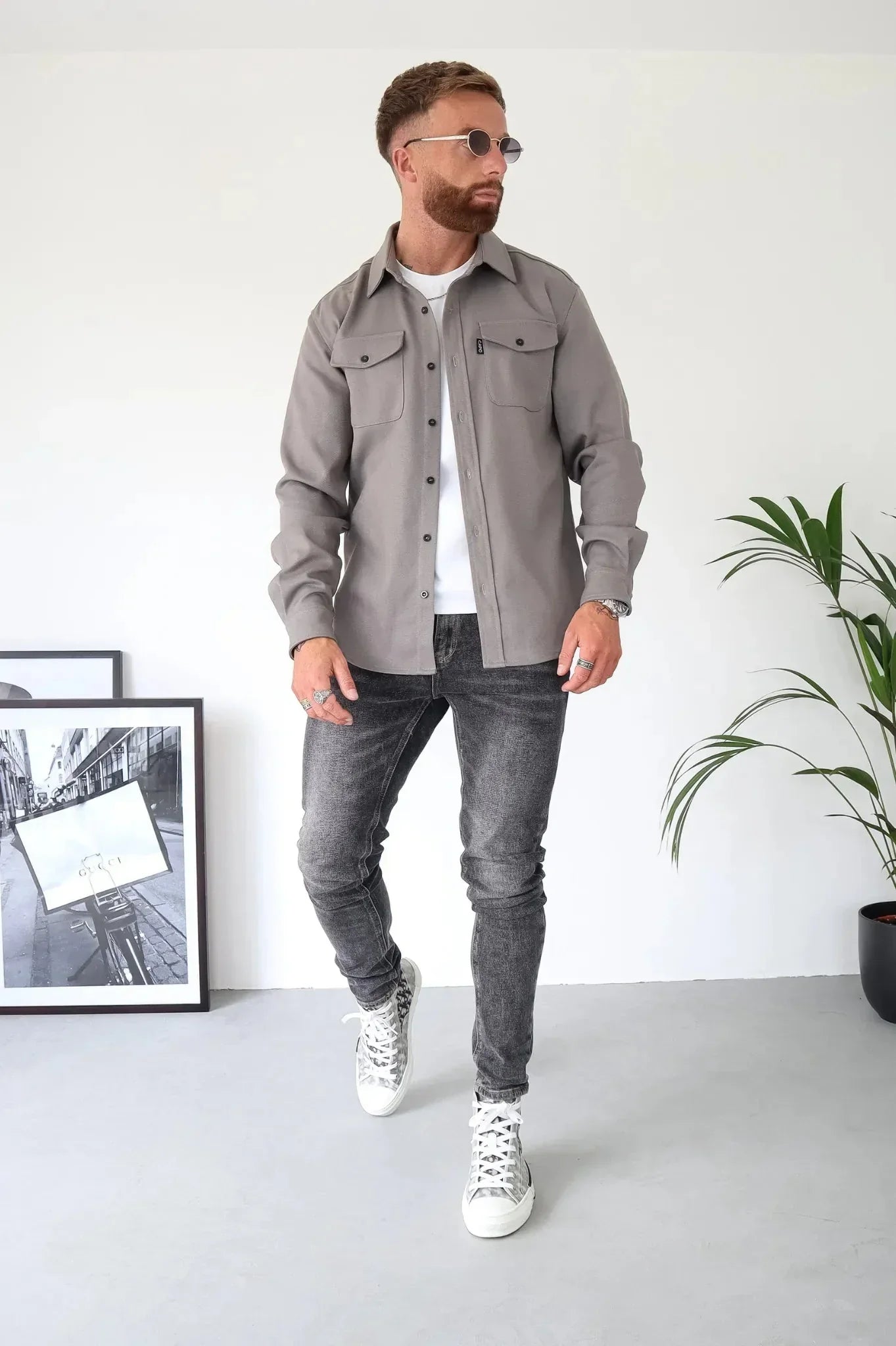 Daniel Men’s Overshirt Jacket – Lightweight Spring Shirt Jacket for Casual Smart Style