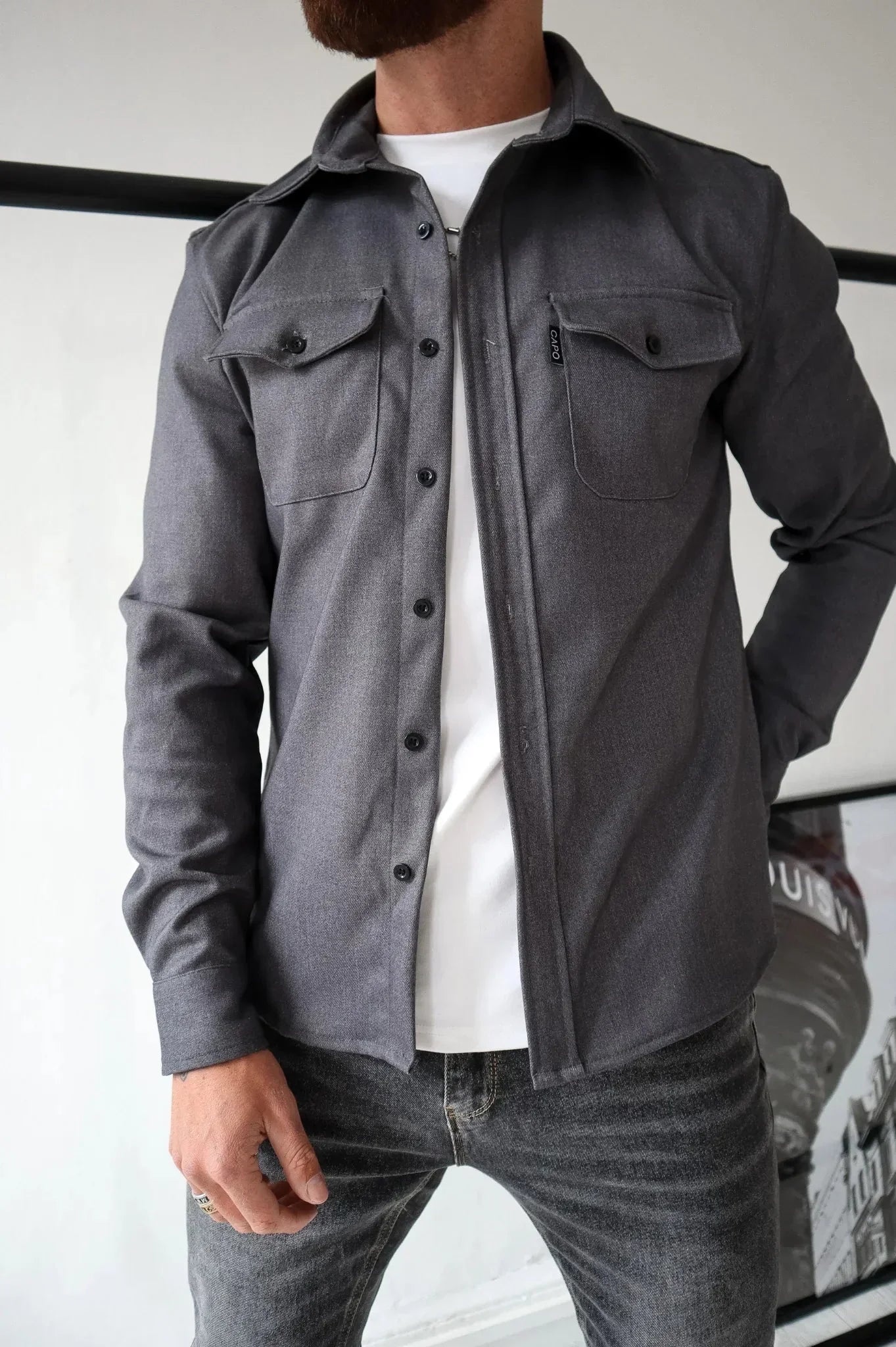 Daniel Men’s Overshirt Jacket – Lightweight Spring Shirt Jacket for Casual Smart Style