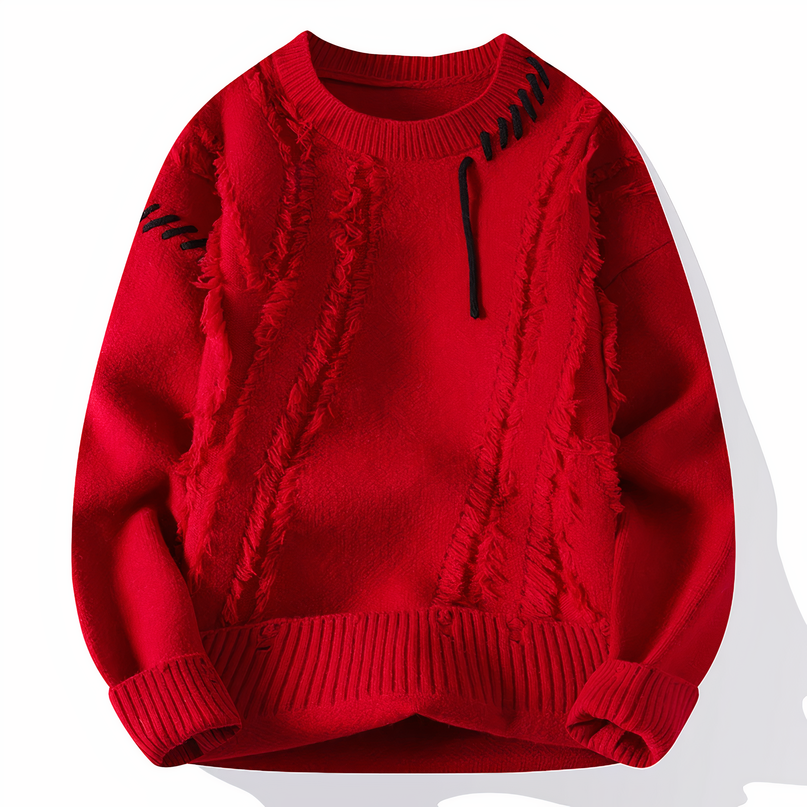 Henrik Men's Patchwork Sweater – Soft Warm Knit Sweater for Autumn & Winter