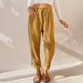 Gethin Women's Corduroy Pants – Cozy High-Rise Waist & Wide Legs for a Relaxed Look