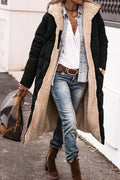 Milena Women's Reversible Coat – Warm Elegant Winter Coat with Two-Way Style