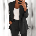 Danica Women's 2-Piece Suit Set – Elegant Tailored Blazer and Trousers Set